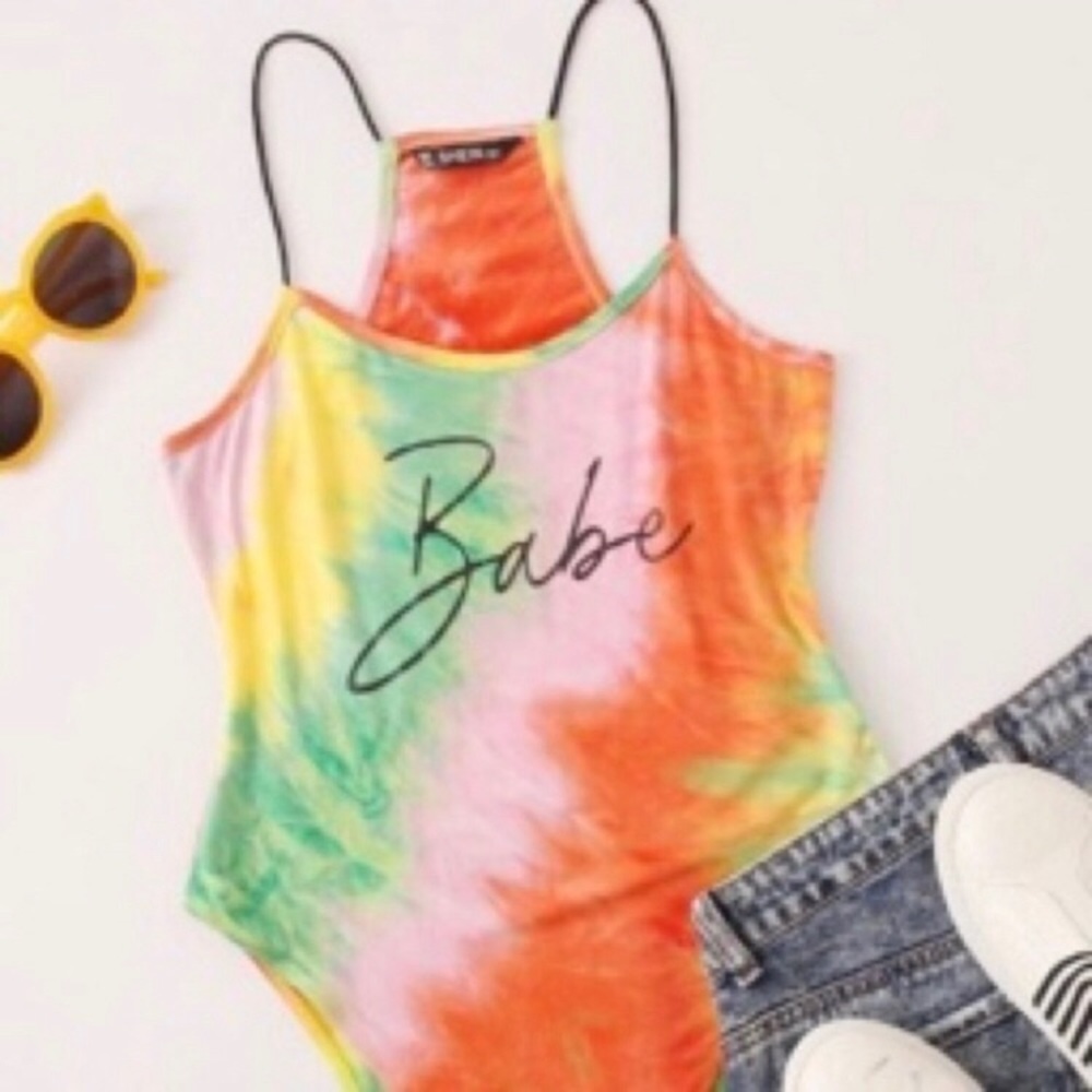 🛍 Babe Tie-dye Bodysuit NWOT